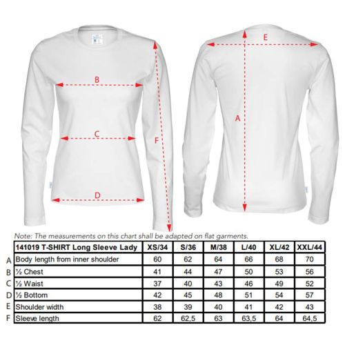 Langærmet t-shirt til damer - Billede 19